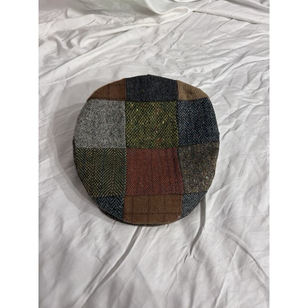 Hannah Hats Pure New Wool Plaid Patchwork Hat Size Small